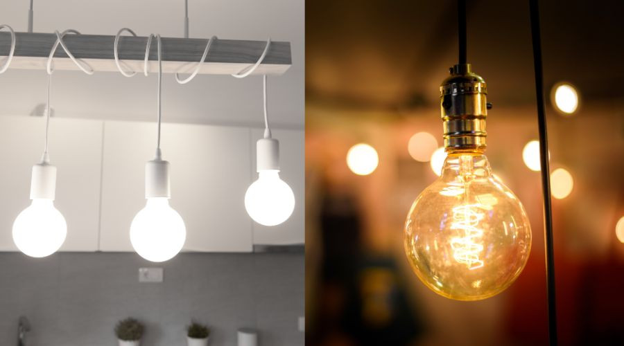 Modern and vintage lighting fixtures showcasing design styles for home comfort by The Meridian Company.
